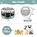 Siedihit Dog Cat Playpen, Puppy Pet Playpen Indoor for Small Dog Crate Tent Cage Outdoor, Portable Pop Up Dogs Enclosure Kennel with Carrying Case for Dogs/Cats/Rabbits(Grey, Small