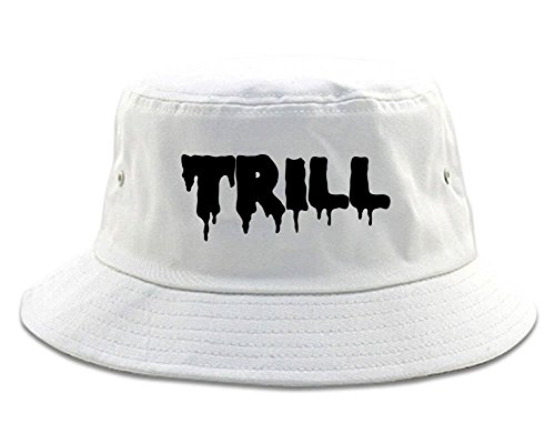 Kings Of NY Trill Blood Style Bucket Hat White