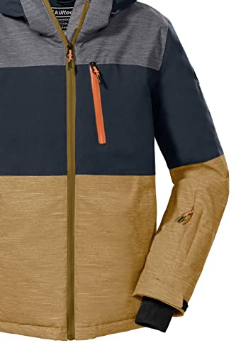 Foto von Killtec Jungen Ksw 181 Bys Jckt Skijacke Funktionsjacke mit Kapuze und Schneefang, camel, 176 EU