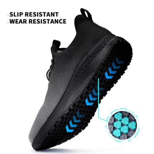 Image of Non Slip Work Shoes for Men Slip Resistant Shoes Kitchen Chef Restaurant Food Service Waterproof Walking Sneakers