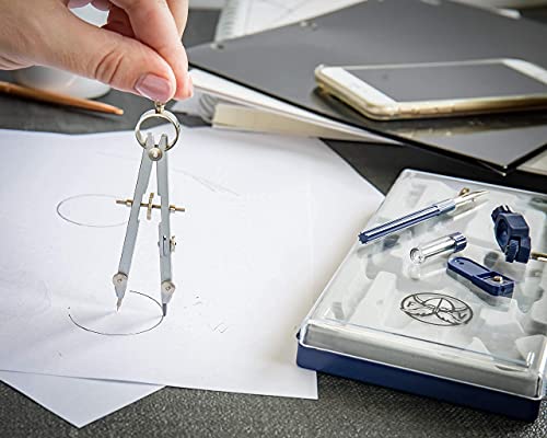 Drafting Compass For Geometry Set - Drawing Compass Geometry Set For Drafting, Math And Making Circles With Large Extension Beam For School, Drafting, Engineering And Architecture #TOP3