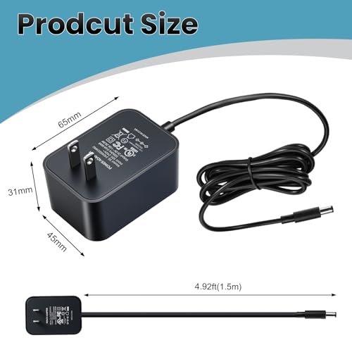 Image of 24V 1A Power Supply 2 Pack, UL Listed 24 Volt LED Power Supply Adapter, 100-240V AC to 24V DC Converter Adapter with 5.5mm x 2.1mm DC Plug for LED Strips