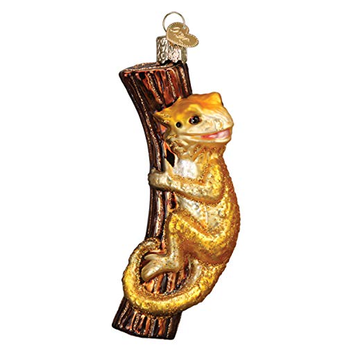 Old World Christmas Ornaments Bearded Dragon Glass Blown Ornaments for Christmas Tree