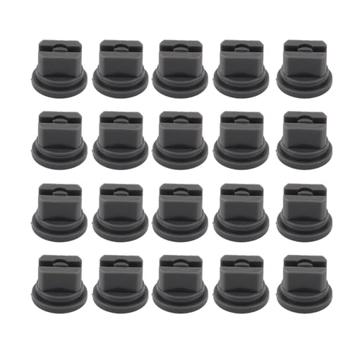 Bordstract 20Pcs Flat Fan Spray Tip, 110 Degree Distribution Flat Fan Shape Atomizing Nozzle for Agricultural Spraying Thorough Coverage(06)