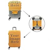 Ystardream 18-32 Inch Luggage Protector Suitcase Cover for Women Men, Pink Strawberry Cow, Small - Image 4