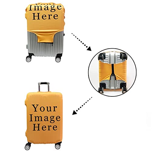 Ystardream Pink Mushroom Frog Luggage Cover, Anti-scratch Suitcase Protector, Fits 22"-24" Luggage4