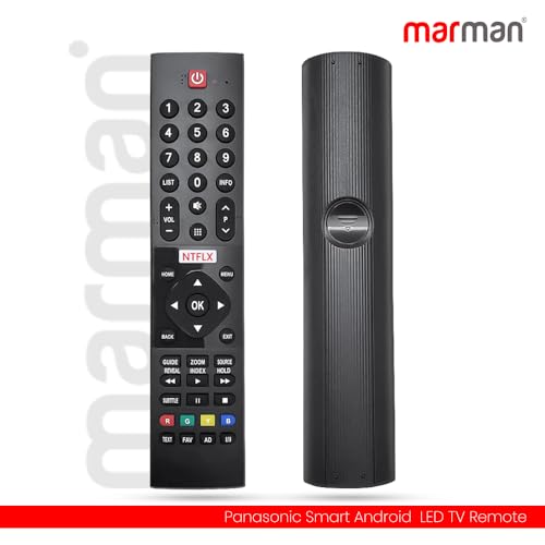 Image of marman Compatible with Panasonic Smart 4K LED LCD HD Tv Remote Control Original with Netflix Function Non Voice Command Without Google Assistant Pairing not Required !