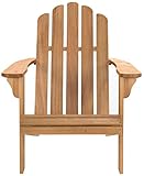 Safavieh PAT7027A Outdoor Collection Topher Teak Adirondack Chair