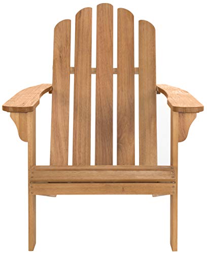 Safavieh PAT7027A Outdoor Collection Topher Teak Adirondack Chair