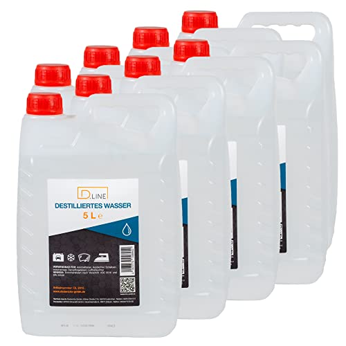 D.LINE Destilliertes Wasser 5 Liter (8 x 5 Liter)