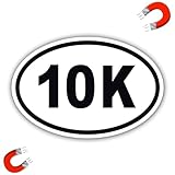 WZCNDIDI 10K Marathon Black Magnet Decal, 4x6 Inches, Heavy Duty Automotive Magnet for Car Truck SUV