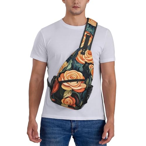 Morrales de Tirante Unisex con Estampa Floral Cartoon Rose miniatura 7