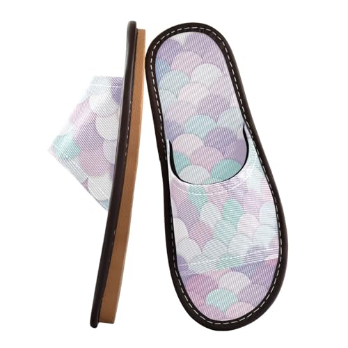 GuoChe Bathroom Sandal Indoor and Outdoor Breathable Cute Slip on Open Toe Home Shoes for Travel, Hotel,2