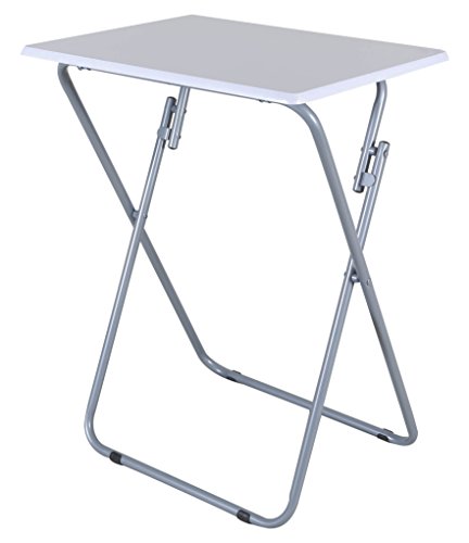 La Bolata Mesa de Madera Rectangular pequeña Blanca, 48x38x66 cm