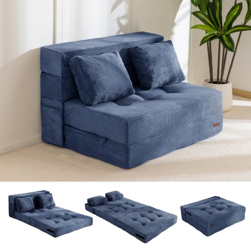 Image of MAXYOYO Convertible Sofa Bed, Fold Out Sofa Couch with Pillow for Adults