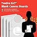 Artlicious Small Canvases for Painting - Pack of 12, 5 x 7 Inch Blank White Canvas Boards - 100% Cotton Art Panels Mini Canvas Bulk for Oil, Acrylic & Watercolor Small Canvas for Painting