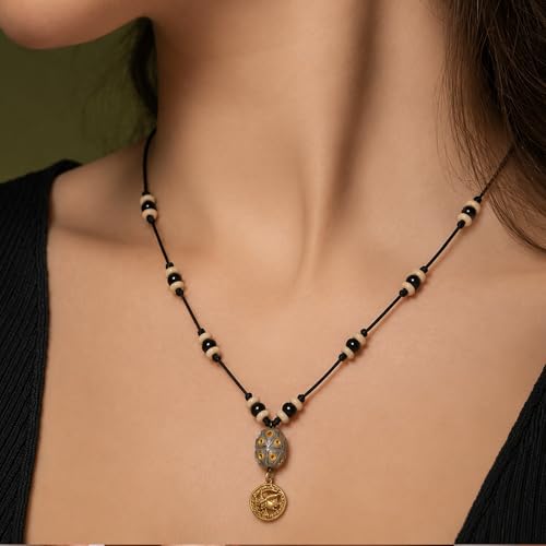 Image of AAKRITI ART CREATIONS Handcrafted Tribal & Ethnic Necklace Collection | Royal, Empress & Nomadic-Inspired Artisan Jewelry | Moonstone, Henna, Floral & Carnival Designs for Women