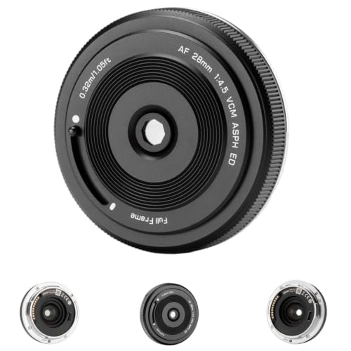 Viltrox 28mm F4.5 AF �t���T�C�Y�p���P�[�L�����Y�iL�}�E���g�p�j - ���C�J�A�p�i�\�j�b�N Lumix�A�V�O�} L�}�E���g�J�����Ή��̒����^�I�[�g�t�H�[�J�X�P�œ_�����Y