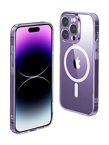 UGREEN iPhone 14 Pro Case MagSafe (MagU) Revolutionary iCrystal Tech Clear Cover MIL-Grade Protection Anti-Scratch Camera Protective Magnetic Transparent Slim iPhone 14 Pro 6.1 inch Accessories
