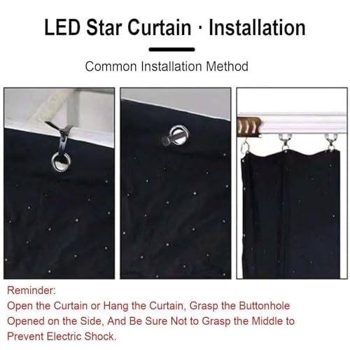Arrière-plan photo étoiles LED pliable pour masquer les murs abîmés - 4