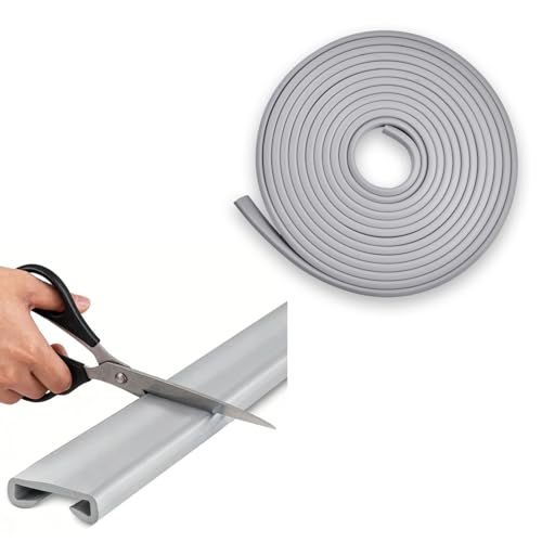 Barandilla antideslizante para escaleras, pasamanos de plástico PVC, pasamanos para escaleras, 40 x 8 mm, pasamanos de plástico PVC para barandillas de escaleras, 10 m