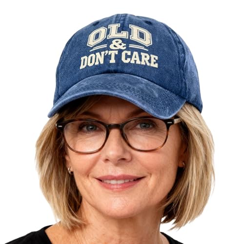 Gorra de béisbol con texto en inglés 'Old Dont Care', gorra transpirable para papá, para hombres y mujeres, viajes diarios, deportes, compras, senderismo, picnic, , Año Nuevo, , cumpleaños