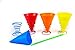 KOVOT Silicone Snow Cone Cups Set | Includes (4) Multi-color Cups (4) Metal Cup Holders and (24) Plastic Straws