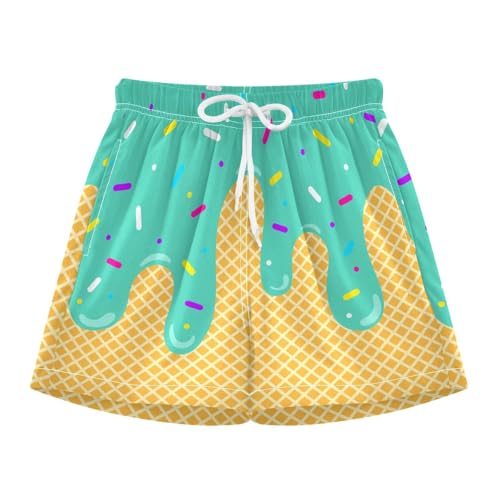 Ice Cream Shorts Baseball Parent-Child Clothing Boy Girl Man Woman Summer Ice Cream Baseball Shorts with Pockets4