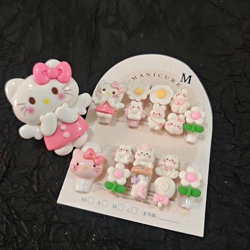 11��(1�p�b�N) �n���h���C�h �v���X�I�� �l�C�� �����O �X�N�G�A �l�C�� 30mm �N���[�~�[�e�C���l�C�� �z���C�g �s���N �C�G���[ 3D �t�����[ ���{�� ���� �L���[�g �f�U�C�� �����O�t�� �����p �p�[�e�B�[ ���i�� �T�C�Y S