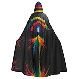 Utilisation du produit : notre cape à capuche d'Halloween pour adulte est spécialement conçue pour Halloween et les fêtes de Noël, et est idéale pour les occasions telles que le disco rétro, le carnaval, le cosplay et les fêtes dansantes. Il vous permet non seulement de profiter pleinement de l'atmosphère festive, mais aussi de montrer le charme de votre costume.
