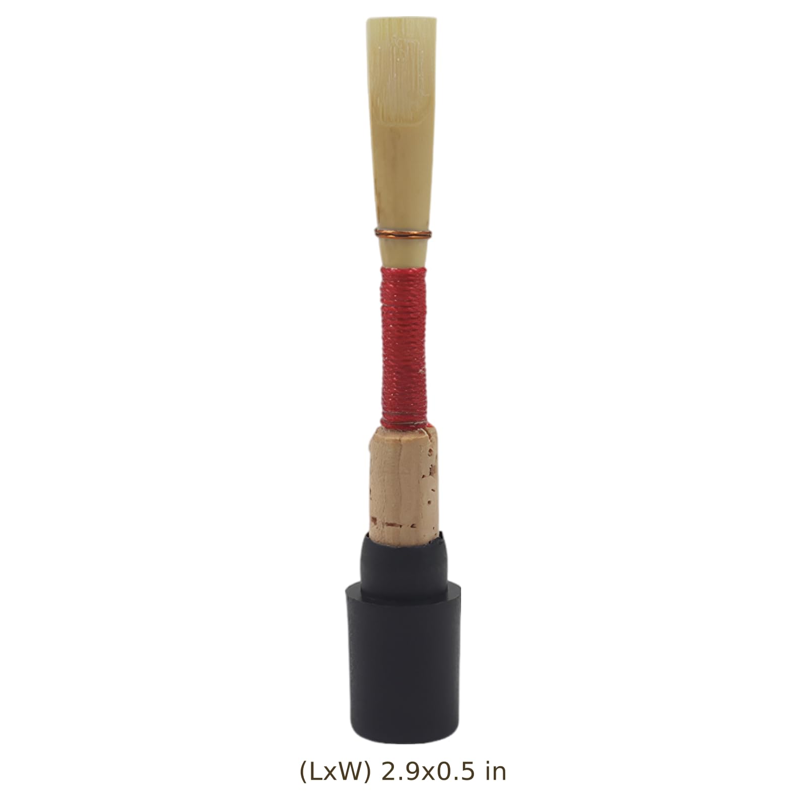 5 Stk. Oboenrohrblätter mittelweich, handgefertigt aus Naturrohr, rote Linie, 2,9 in / 73,8 mm, leicht spielbar im gesamten Tonumfang, einzeln verpackt, für Schüler und Spieler