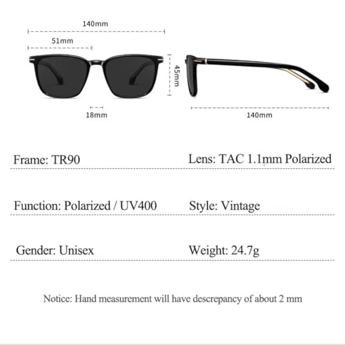 Lunettes de soleil rétro MUTYNE style classique protection UV400 - 6