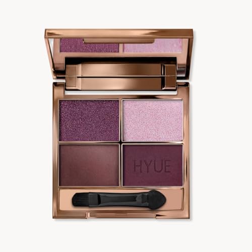 Image of HYUE AmplifEYE Eyeshadow Palette - 6 Shades | Berry Boudoir | Highly Pigmented Shades | Matte, Metallic, Satin & Foil | Long Lasting | Smooth Blendable Texture | All Skin Types