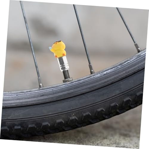 4pcs Cute Duck Tapones para Válvula de Neumáticos de Bicicleta Convertidor Protector Mejorando Tu Experiencia de Ciclismo miniatura 7