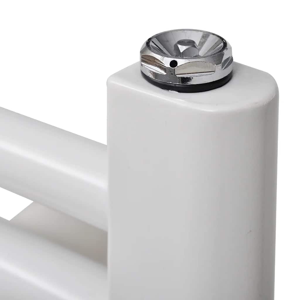 Grzejnik na ręczniki, ciepła woda, prosty, 500 x 764 mm, stal biała, montaż ścienny z 12 rurami poprzecznymi, 315 W, ogrzewacz do ręczników łazienkowych i ogrzewania pomieszczeń, suszenie