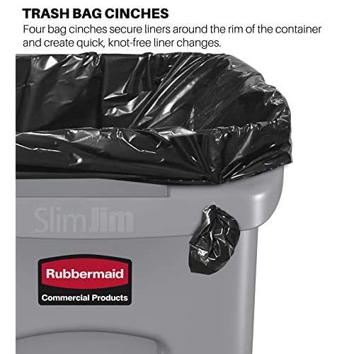Rubbermaid Commercial Slim Jim bote basura 23 galones x4 miniatura 7
