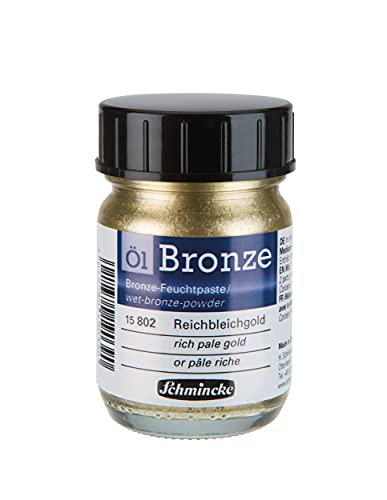Schmincke - Bronce al óleo, oro pálido rico, 50 ml, 15 802 024, para...