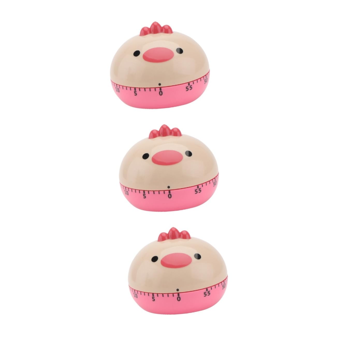 DECHOUS 3pezzi Timer Cartoon Timer Meccanico Per Studenti e Del Per e Regali Batteria