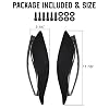 Black Adjustable Wind Deflectors Upper Fairing Air Deflectors Compatible with Harley Davidson 2014-2024 Street, Electra Glide, Ultra Limited, Tri Glide, CVO Fairing Side Wing Windshield