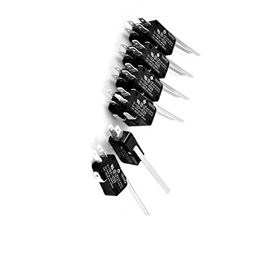 Aexit 10pcs AC Industrial Switches 250V 15A Straight Hinge Lever Micro Limit Switch Limit Switches for CNC