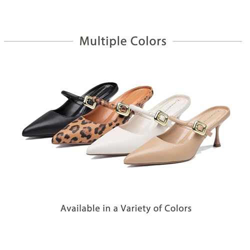 Image of NEWBELLA Women's Pointed Toe Heeled Mules