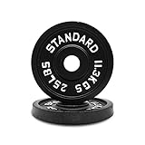 Olympic Barbell Weight Plates 2 Inch Hole Solid Cast Iron Barbell Weight Plates, Strength Training,