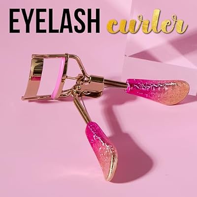 Ombre Metallic Pink Gold Eyelash Curler Precision Lash Curler with Comfort Grip | Pro Beauty Tool for Effortless Eyelash Curling | Long Lasting Curl for Women Glam & Chic