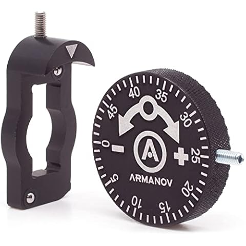 Armanov Clickable Dillon Precision Powder Thrower Adjustment Knob Assembly - Large - 50 clicks Made in EU Cover