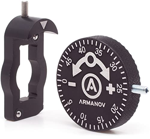 Armanov Clickable Dillon Precision Powder Thrower Adjustment Knob Assembly - Small - 50 clicks Made in EU