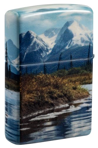 Encendedor Zippo con diseño de montañas y osos 81697 miniatura 2