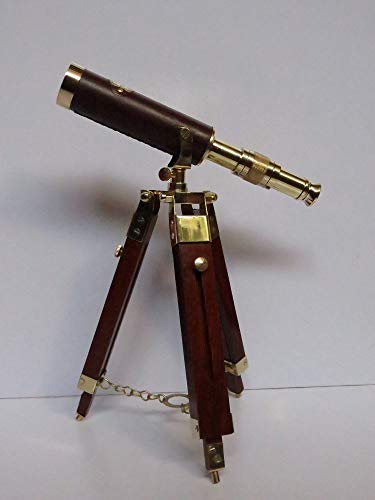 Telescopio decorativo de pie Galileo con soporte miniatura 7