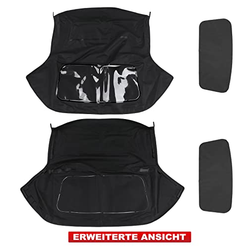 Frankberg Cabrioverdeck Softtop Verdeckbezug Schwarz Kompatibel mit Barchetta 183 Cabriolet 1.8 16V 1995-2005 Replace# 0010