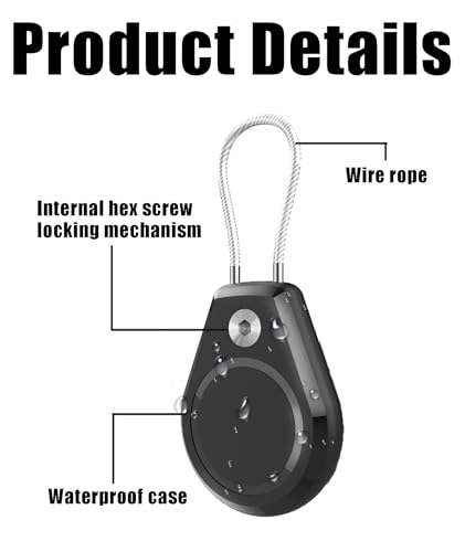 Image of Case with Keychain Holder Shockproof Scratchproof Case for Protective Accessory for Tracking Pets Keys (Black)