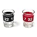 Relaxdays- Juego de Beber, Color Rojo/Negro (10010182)